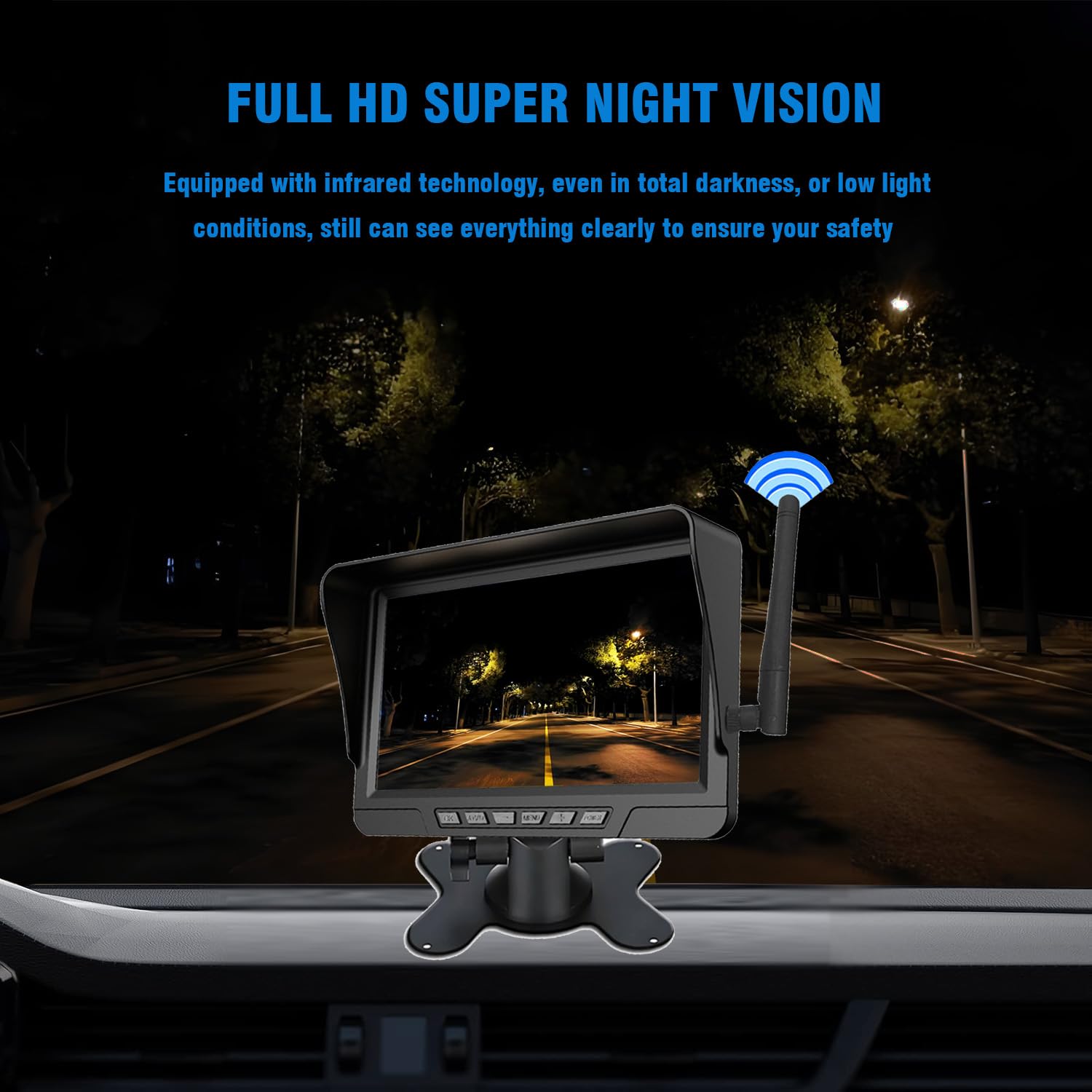 Magnetic Solar Wireless Backup Camera System