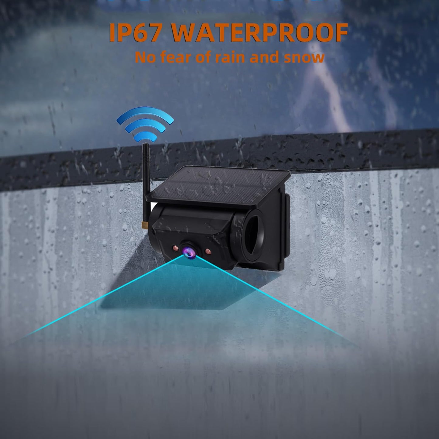 Magnetic Solar Wireless Backup Camera System