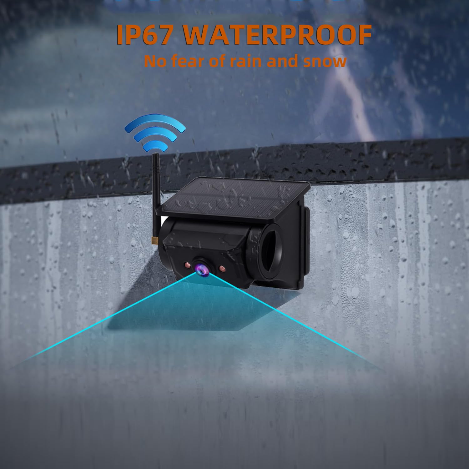 Magnetic Solar Wireless Backup Camera System