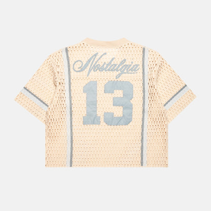 CREAM CROCHET JERSEY