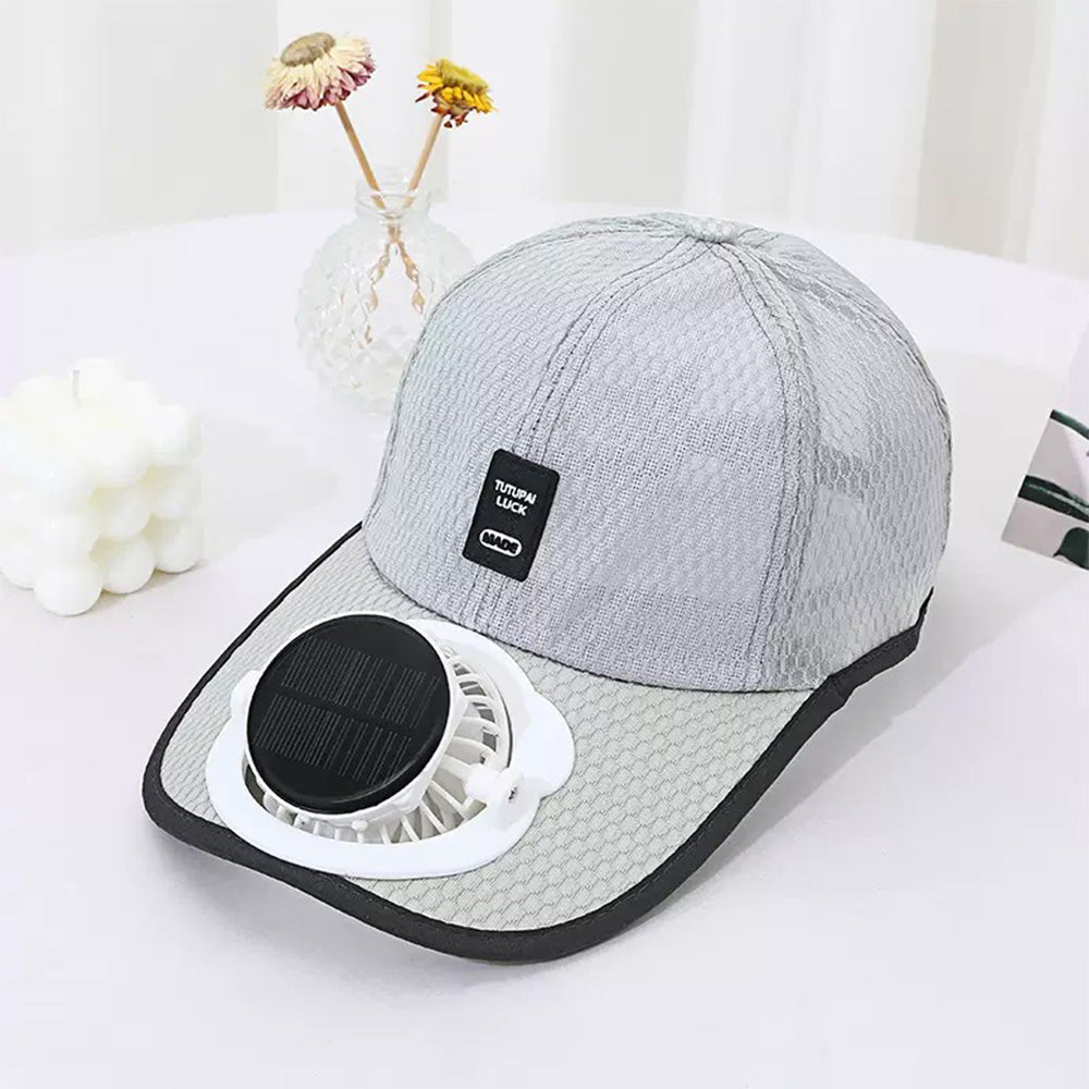 Solar Powered Cooling Fan Hat