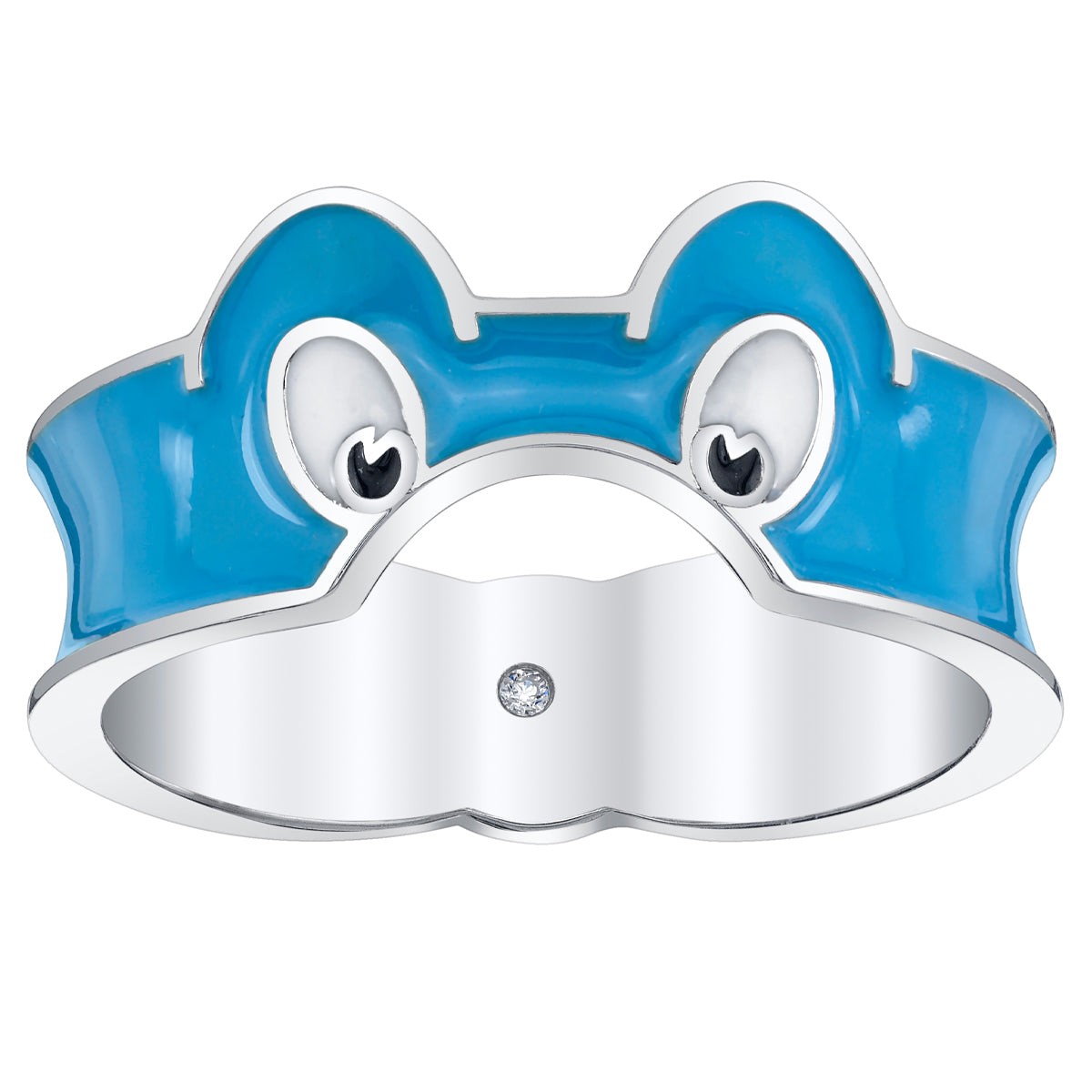 Multi-Color Mask Statement Ring - Blue