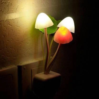 2-Pack Sensor LED Mushroom Night Light