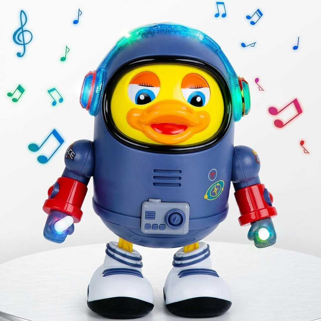 Dancing Space Duck: Interactive Musical Walking Toy for Toddlers