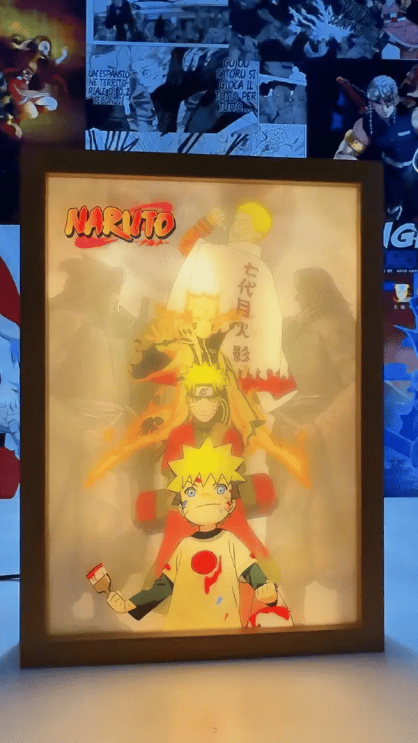 Anime LED Photo Frame – Customizable Images