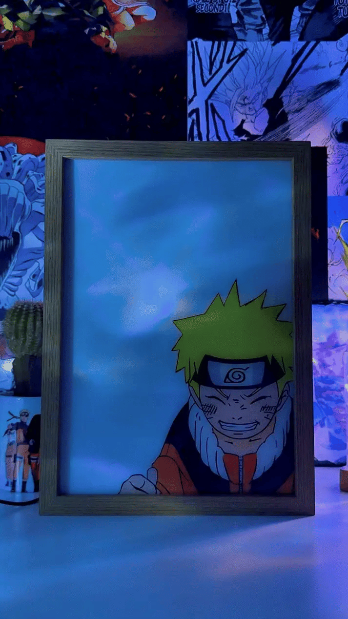 Anime LED Photo Frame – Customizable Images