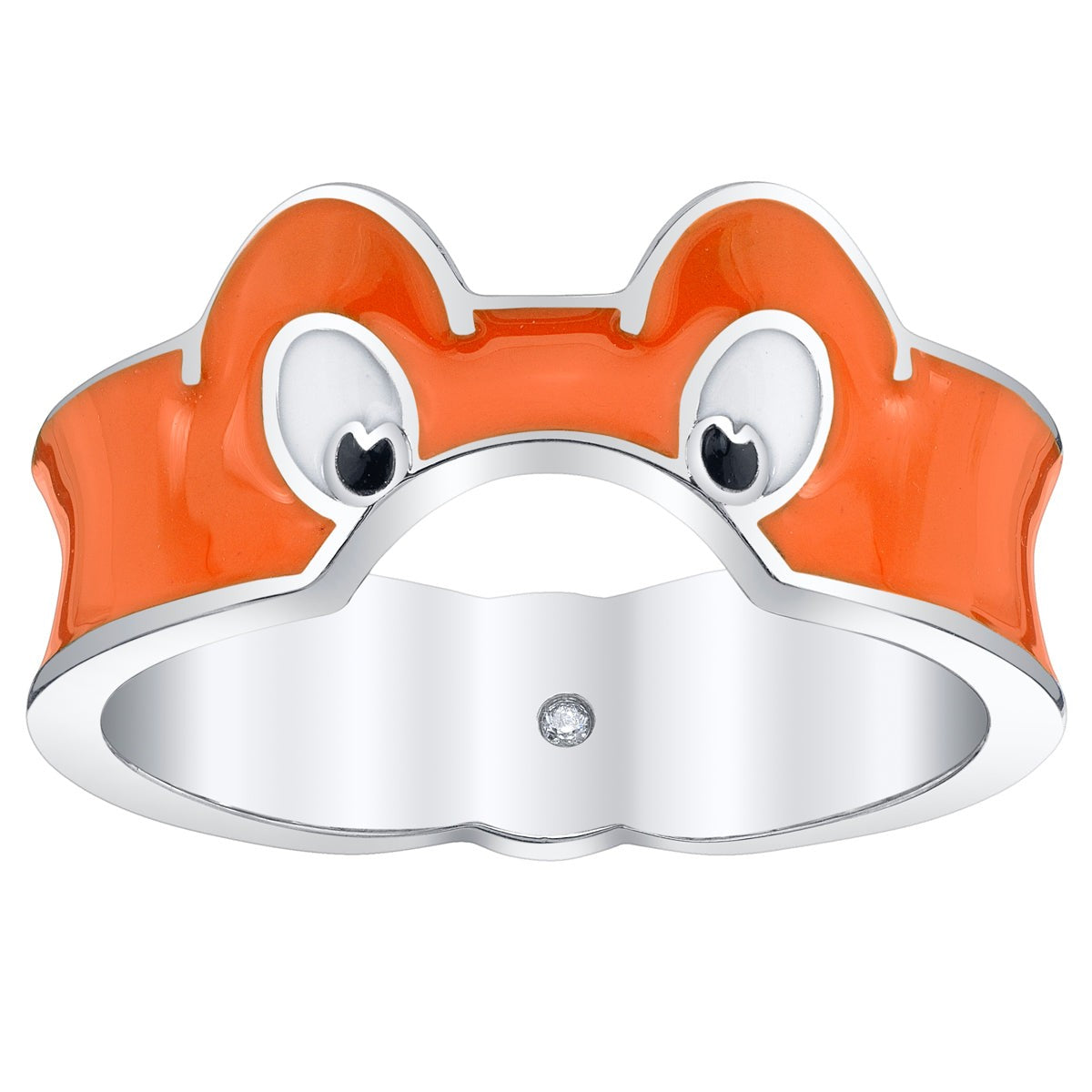 Multi-Color Mask Statement Ring - Orange