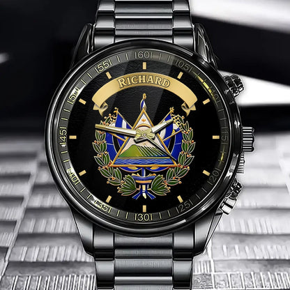 Personalized El Salvador Pride Watch