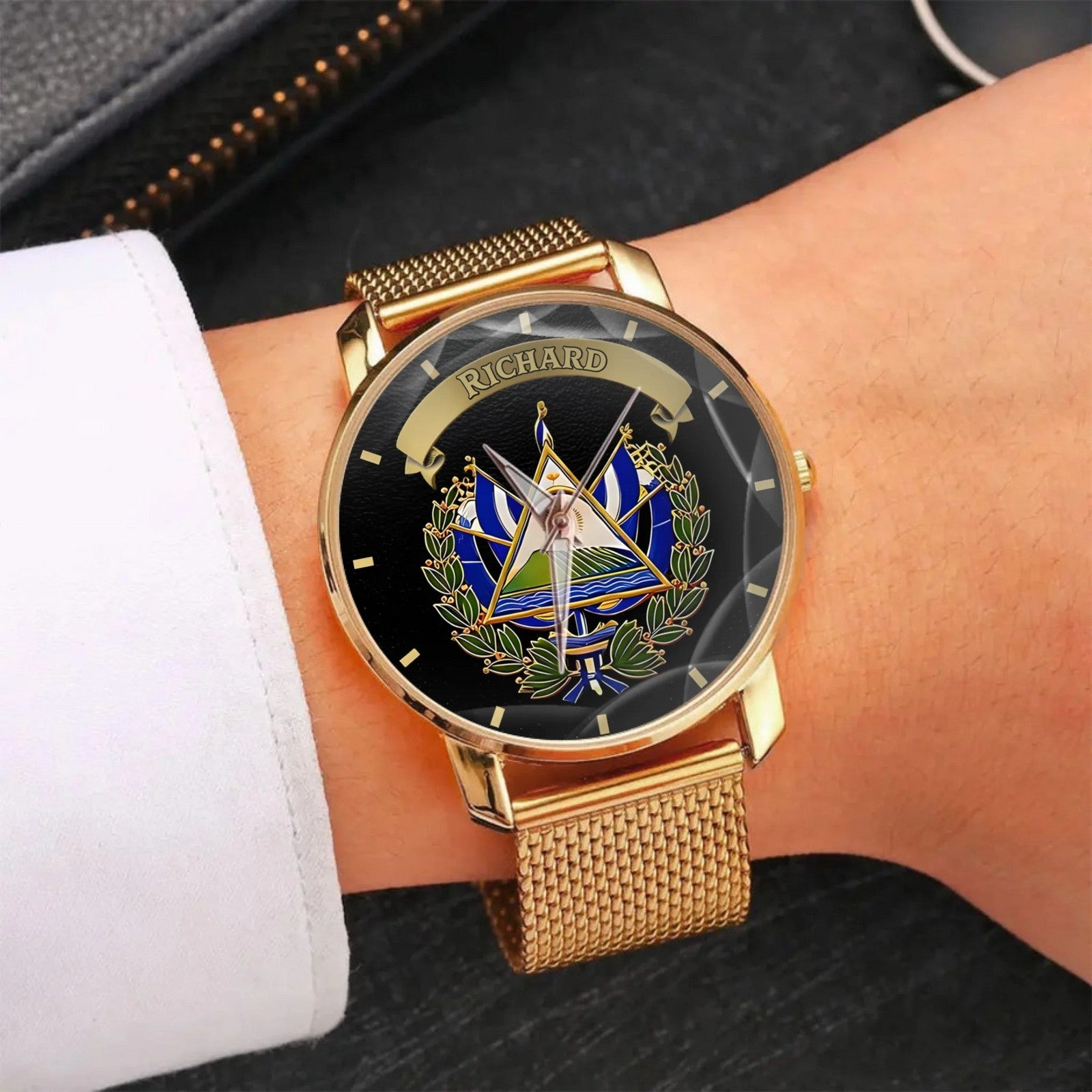 Personalized El Salvador Pride Watch