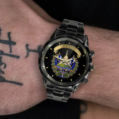 Personalized El Salvador Pride Watch