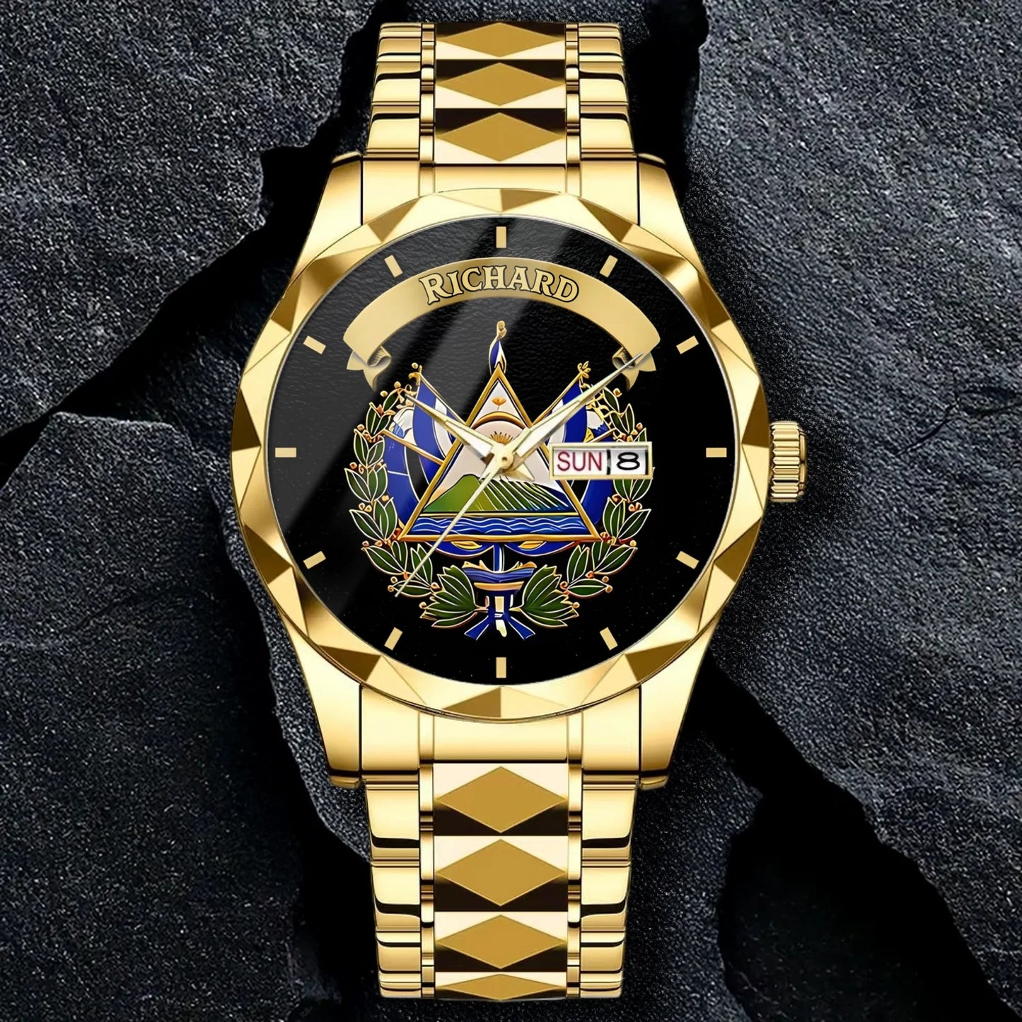 Personalized El Salvador Pride Watch