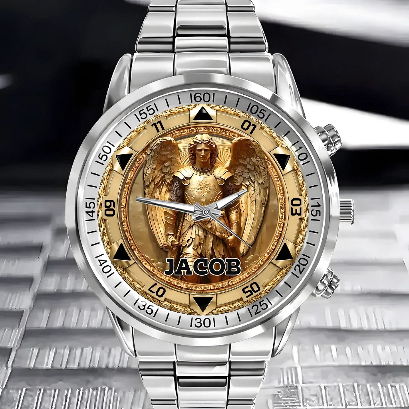 Personalized St. Michael Archangel Watch