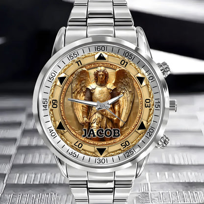Personalized St. Michael Archangel Watch
