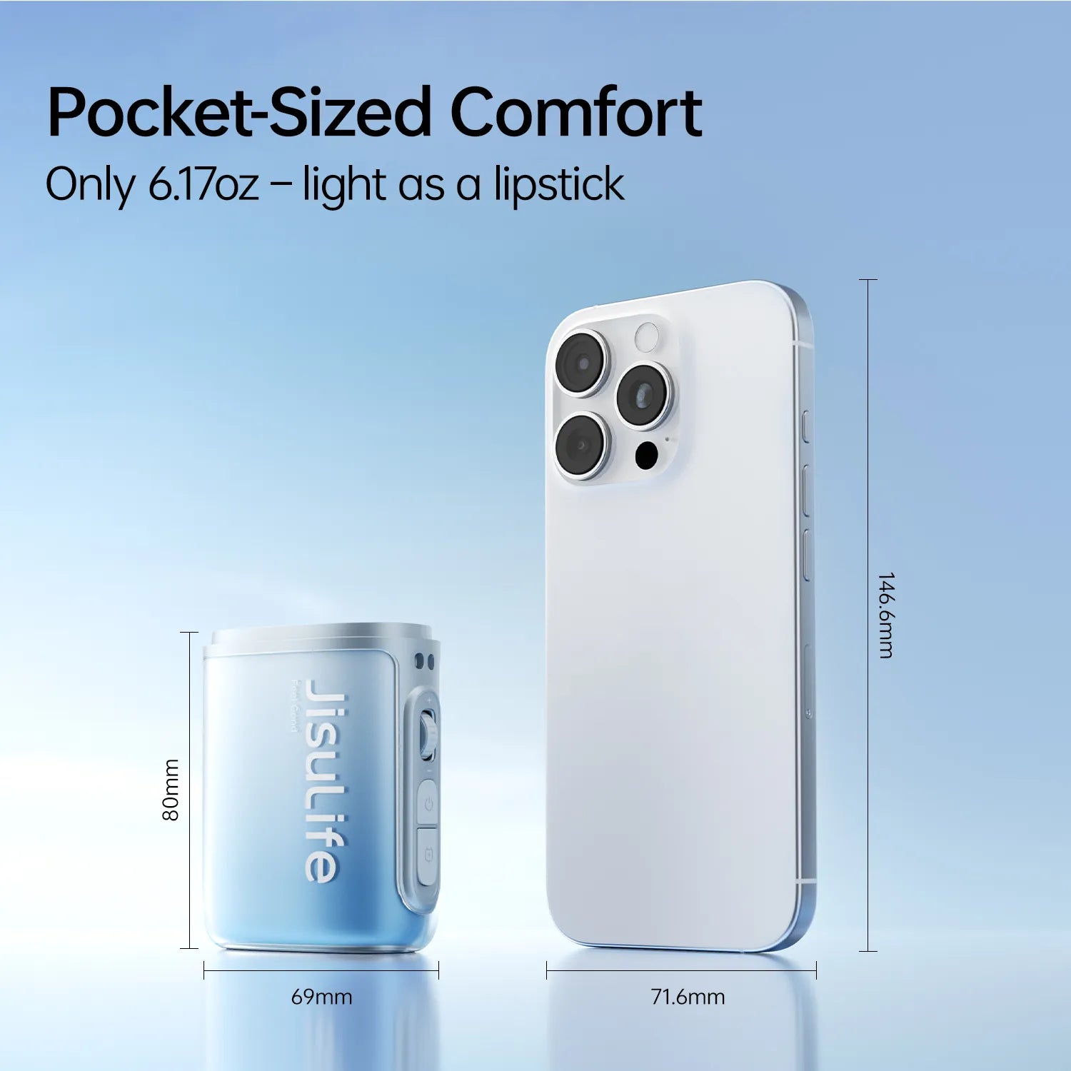 Wearable Neck Fan with 100-Speed Cooling