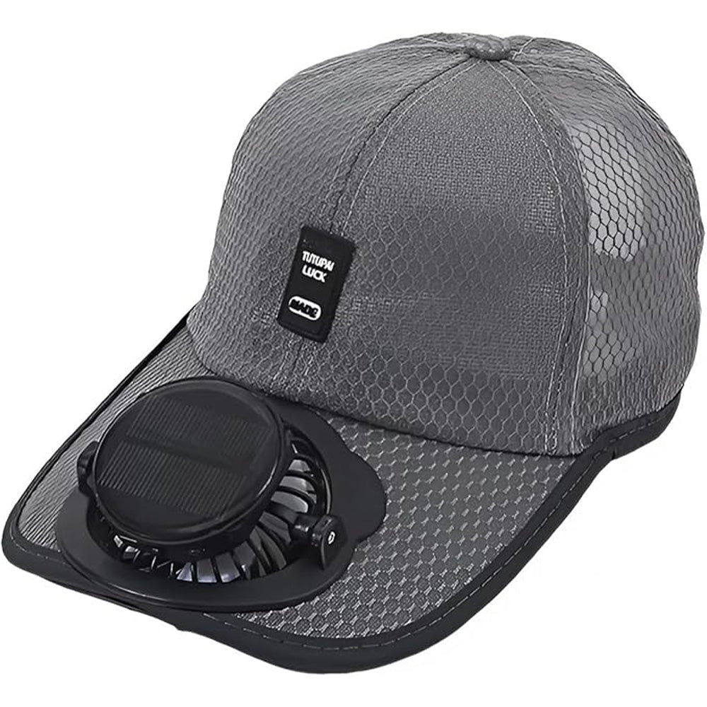 Solar Powered Cooling Fan Hat