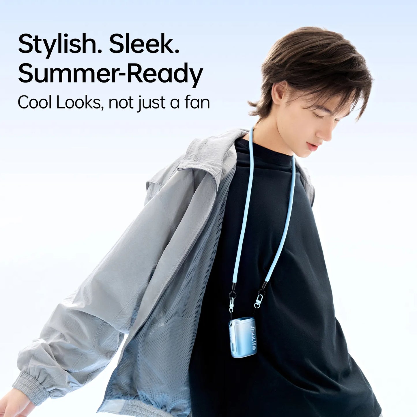 Wearable Neck Fan with 100-Speed Cooling